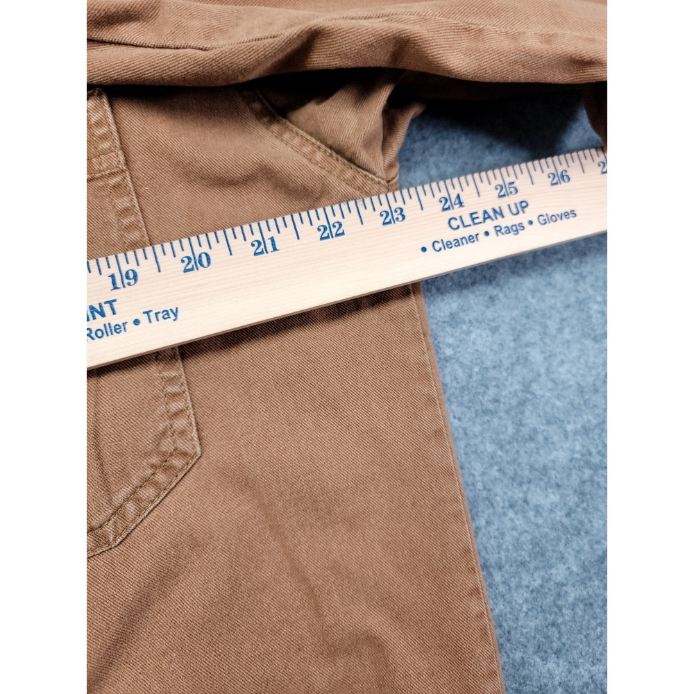 Vintage 90s Levi's Men's Red Tab Duck Canvas Long Sleeve Work Shirt Brown Medium - Picture 6 of 16